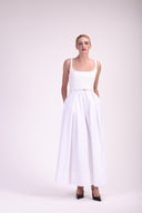 Vestido Regata Tricot Com Saia Tricoline - Catherine