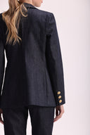 Blazer Jeans De Alfaiataria Com Botões - Isabella