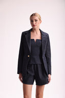 Blazer Jeans De Alfaiataria Com Botões - Isabella