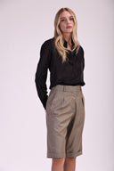 Camisa Feminina de Seda Básica - Carmem