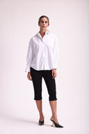 Camisa de Tricoline Feminina Oversize - Andreia