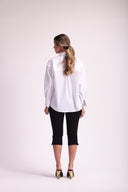 Camisa de Tricoline Feminina Oversize - Andreia