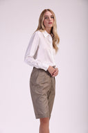 Camisa Feminina de Seda Básica - Carmem