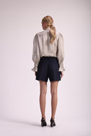 Camisa Feminina de Seda Gola Padre - Luiza